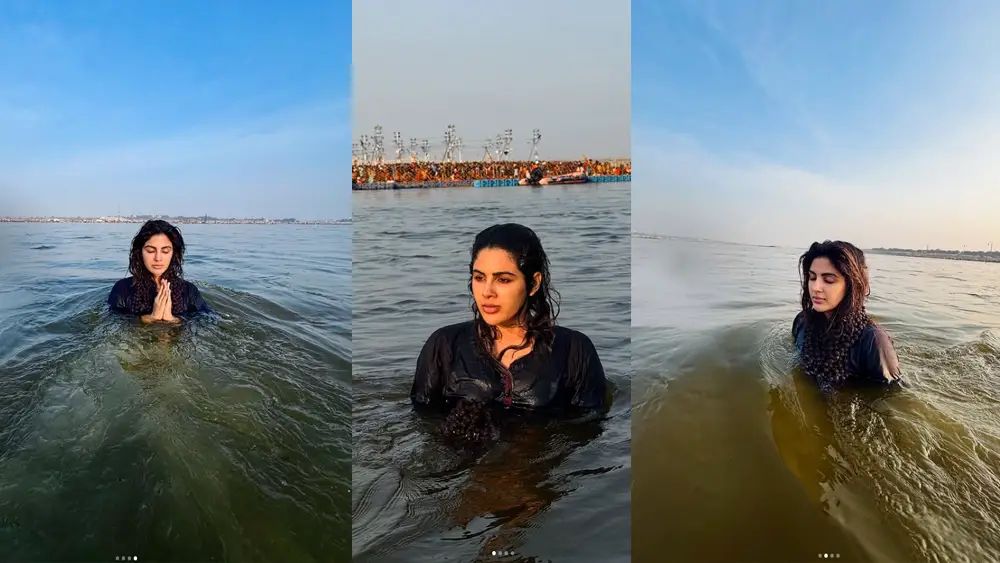 മഹാ കുംഭമേള: പ്രയാഗ്ര്രാജിലെത്തി ഗംഗയിൽ പുണ്യ സ്നാനം നടത്തി നടി സംയുക്ത; ചിത്രങ്ങൾ വാർത്തയോടൊപ്പം