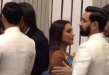 മുടി ഒതുക്കിവച്ച ശേഷം കവിളില് ചുംബിച്ചു; വൈറലായി റാണിയുടെയും ഷാരൂഖിന്റെയും വീഡിയോ: ഇവിടെ കാണാം