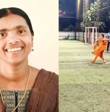 ക്രിക്കറ്റ് ബാറ്റുമായി ക്രീസിലേക്ക് എത്തിയത് ടൂർണ്ണമെൻറ് ഉദ്ഘാടനം ചെയ്യാൻ; നേരിട്ട് പന്ത് സിക്സർ പറത്തിയത് ഫ്രണ്ട് ഫുട്ടിൽ ഇറങ്ങി പ്രൊഫഷണൽ മികവോടെ: ചൊക്ലി പഞ്ചായത്ത് പ്രസിഡൻറ് സി കെ രമ്യയുടെ വൈറൽ വീഡിയോ കാണാം