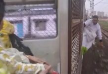 ഓടുന്ന ട്രെയിനിൽ ലേഡീസ് കമ്പാർട്ട്മെന്റിലേക്ക് കടന്നു കയറാൻ ശ്രമം; സ്ത്രീ യാത്രക്കാർക്ക് നേരെ അസഭ്യവർഷം; യുവാവ് അറസ്റ്റിൽ: വൈറലാകുന്ന വീഡിയോ ദൃശ്യങ്ങൾ കാണാം