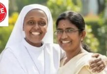 ഹിജാബ് വിവാദം ആളിക്കത്തിക്കാൻ മതമൗലികവാദികളും ഇടതുപക്ഷ ആക്ടിവിസ്റ്റുകളും? സെന്റ് റീത്താസ് ഹെഡ്മിസ്ട്രസ്സും, ഹിന്ദുത്വവാദിയായ ശശികല ടീച്ചറും കെട്ടിപ്പുണർന്നു നിൽക്കുന്ന ചിത്രം പ്രചരിക്കുന്നു; പ്രചരിക്കുന്നത് എ ഐ നിർമ്മിത വ്യാജ ചിത്രം: വിശദാംശങ്ങൾ വായിക്കാം
