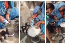 പാൽ പൊട്ടിച്ചൊഴിക്കുന്നത് മലിന ജലത്തിലേക്ക്; കുട്ടികൾക്ക് കൊടുക്കുന്നത് തിളപ്പിക്കുക പോലും ചെയ്യാതെ: ഉത്തർപ്രദേശിലെ സ്കൂളിൽനിന്നുള്ള ഞെട്ടിക്കുന്ന ദൃശ്യങ്ങൾ കാണാം