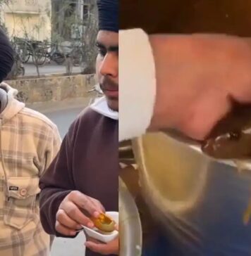 ആസ്വദിച്ച് പാനിപൂരി കഴിക്കുന്നതിനിടയിൽ കണ്ട ഞെട്ടിക്കുന്ന കാഴ്ച; മീഠാ പാനിയിൽ നിന്ന് പുറത്തേക്ക് ചാടിയത് ജീവനുള്ള എലി: സ്ട്രീറ്റ് ഫുഡ് ആരാധകരെ ഞെട്ടിക്കുന്ന വീഡിയോ കാണാം