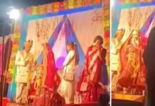 വരൻ നോക്കിനിൽക്കെ കാമുകനെ വിവാഹമാലയണിയിച്ച് വധു; വിവാഹ വേദിയിൽ സംഘർഷം: വൈറൽ വീഡിയോ കാണാം