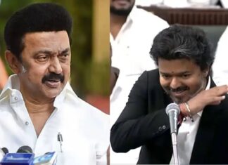 തമിഴ്നാട് നിയമസഭയിൽ വിജയ് മാസ്; സ്റ്റാലിന്റെ ആക്ഷൻ അനുകരിച്ച് മുഖ്യമന്ത്രി: വൈറൽ വീഡിയോ കാണാം