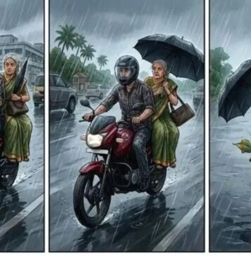 മഴ നനയാതിരിക്കാൻ ബൈക്കിൽ ഇരുന്നുകൂടെ നിർത്തി; എറണാകുളത്ത് റോഡിൽ തലയടിച്ചു വീണ് 68 കാരിക്ക് ദാരുണാന്ത്യം: വിശദാംശങ്ങൾ വായിക്കാം
